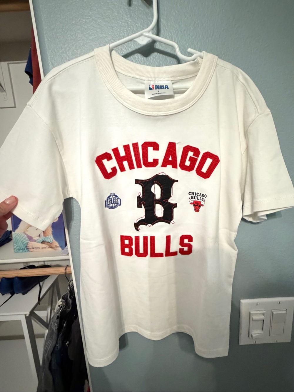 Cotton On Kids Chicago Bulls Kids White Graphic Tee - NBA new